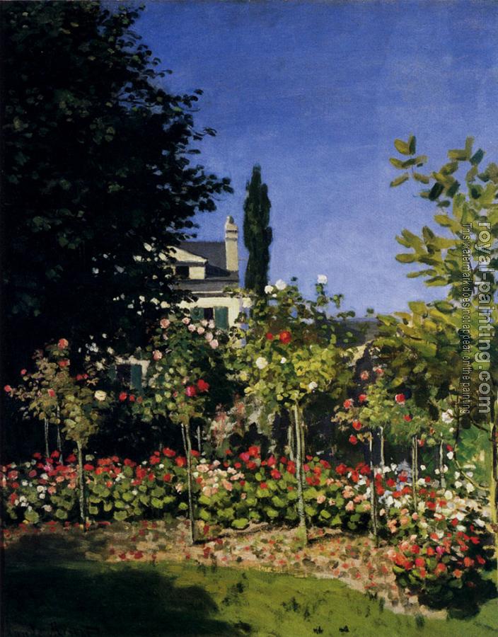 Claude Oscar Monet : Garden In Flower At Sainte-Adresse